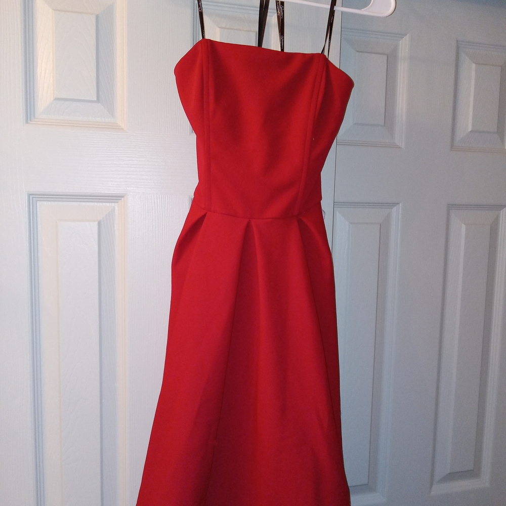Speechless Red Strapless Dress